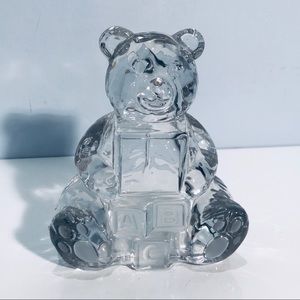 Glass Bear Baby Room Decor ABC